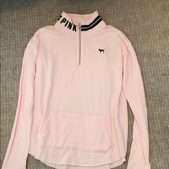 PINK Victoria's Secret Jackets & Blazers - Pink zip up crew neck